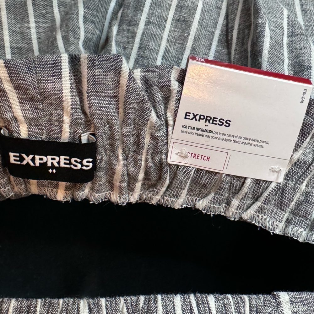 NWT‎ Express Matching Tank & Shorts/ Gray & White / XS/S - Picture 8 of 13